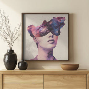 Galaxy Head Poster