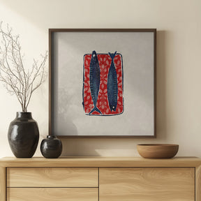 Sardine In Red Poster