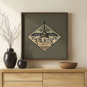 Lueur Cherie Hotel Paris Poster