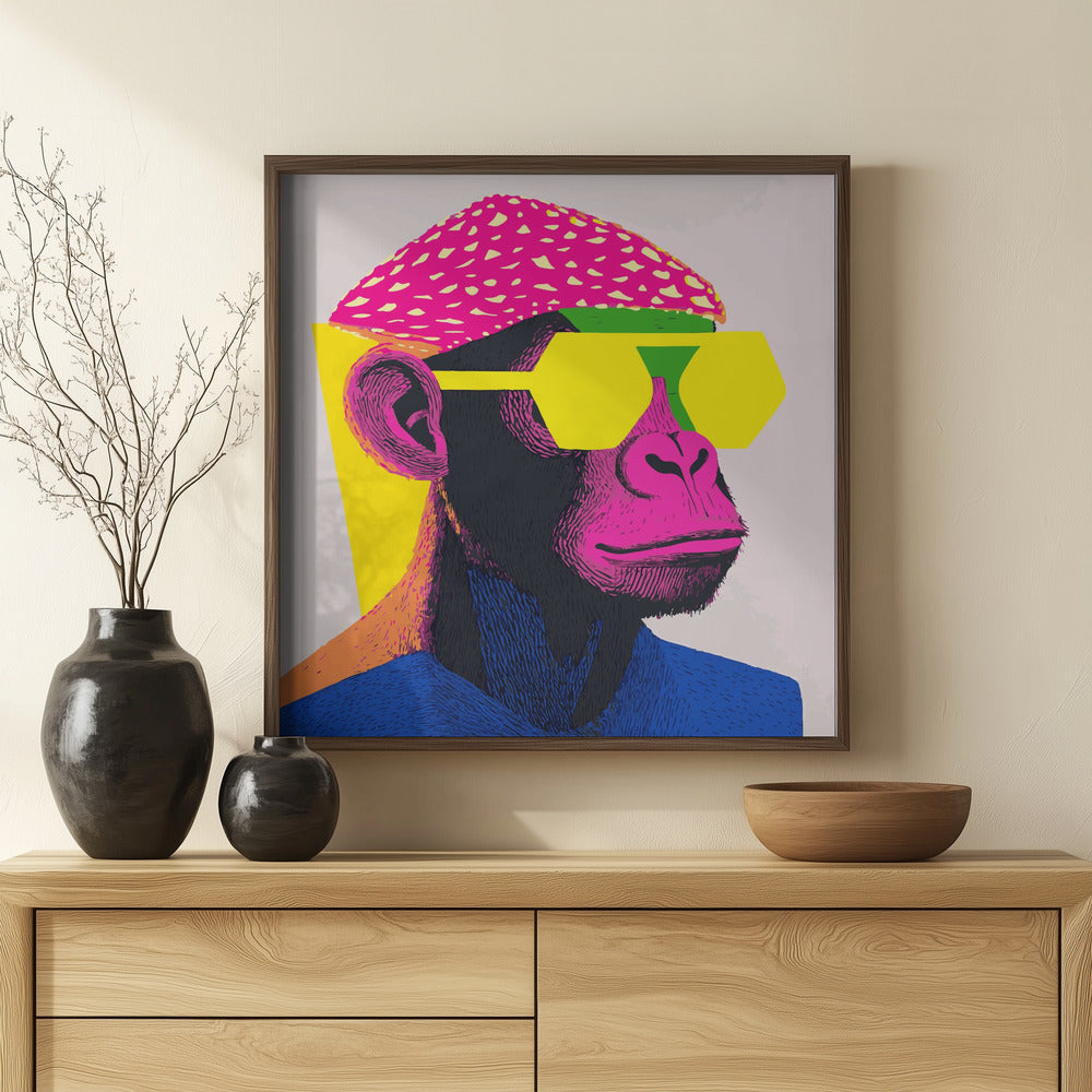 Cool Monkey Poster