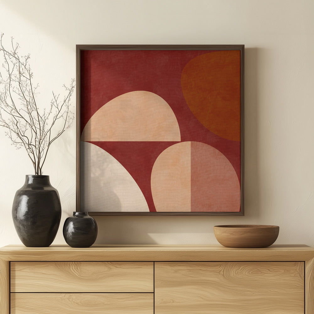 Autumn Mid Century Earthy Poster