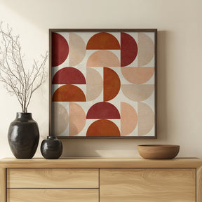 Autumn Mid Century Earthy 6 Poster