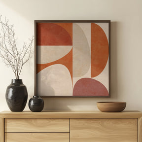 Autumn Mid Century Earthy 4 Poster