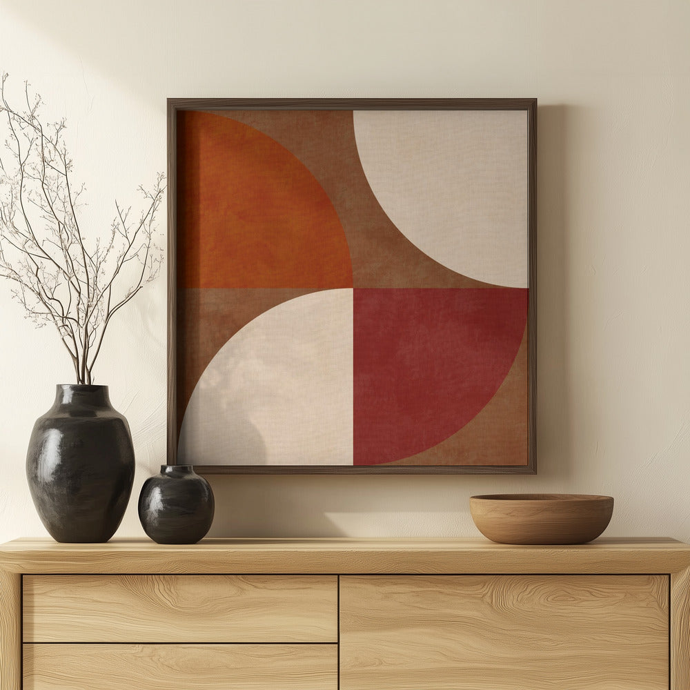 Autumn Mid Century Earthy 13 Poster