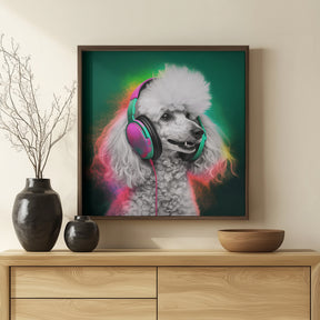 Party Poodle Poster