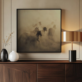 migration of horses Poster