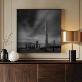 Dubai Downtown Cityscape, Dubai, UAE. Poster