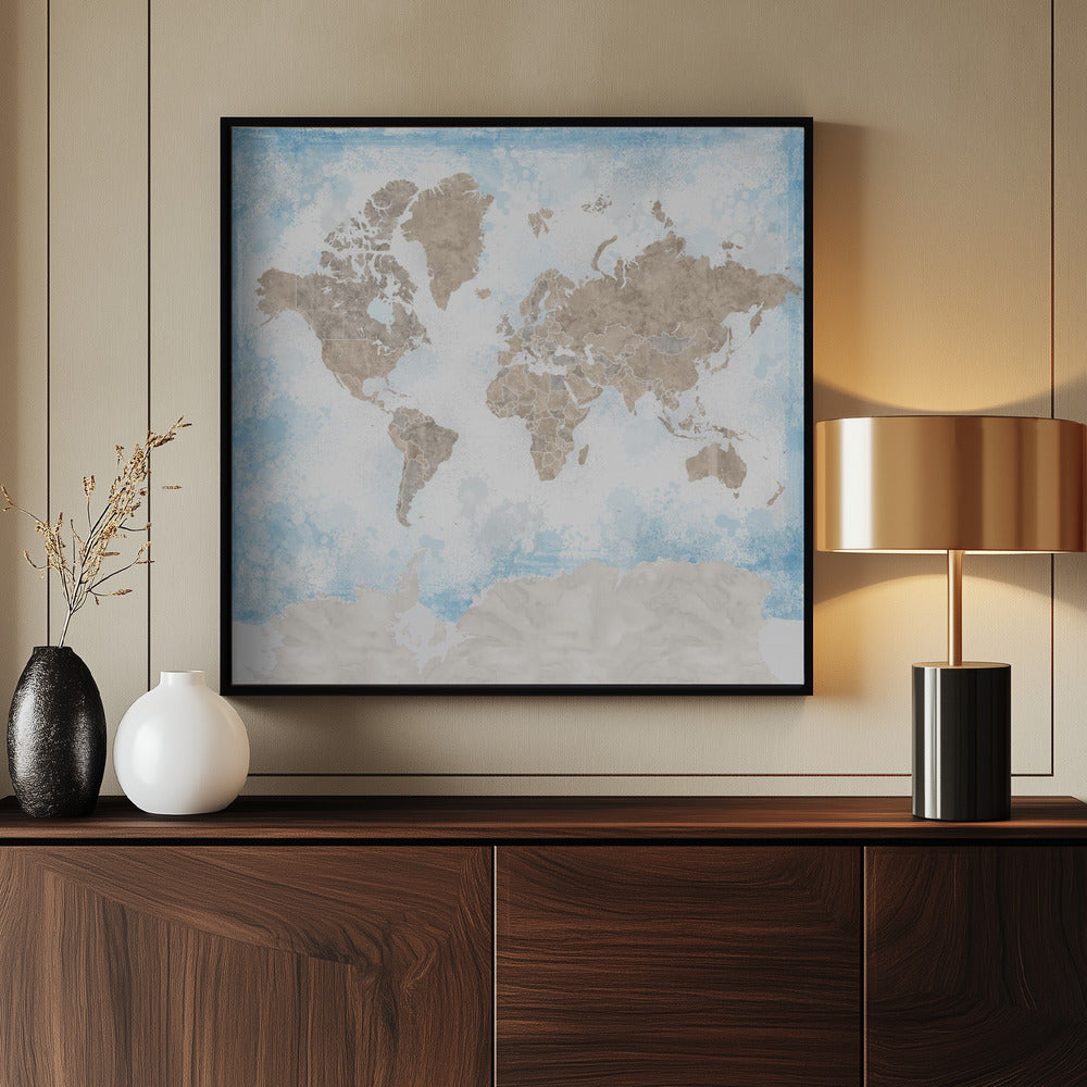 Ghada world map Poster