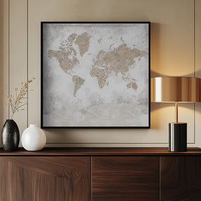 Kacia world map Poster