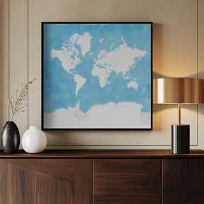 Naolin world map Poster