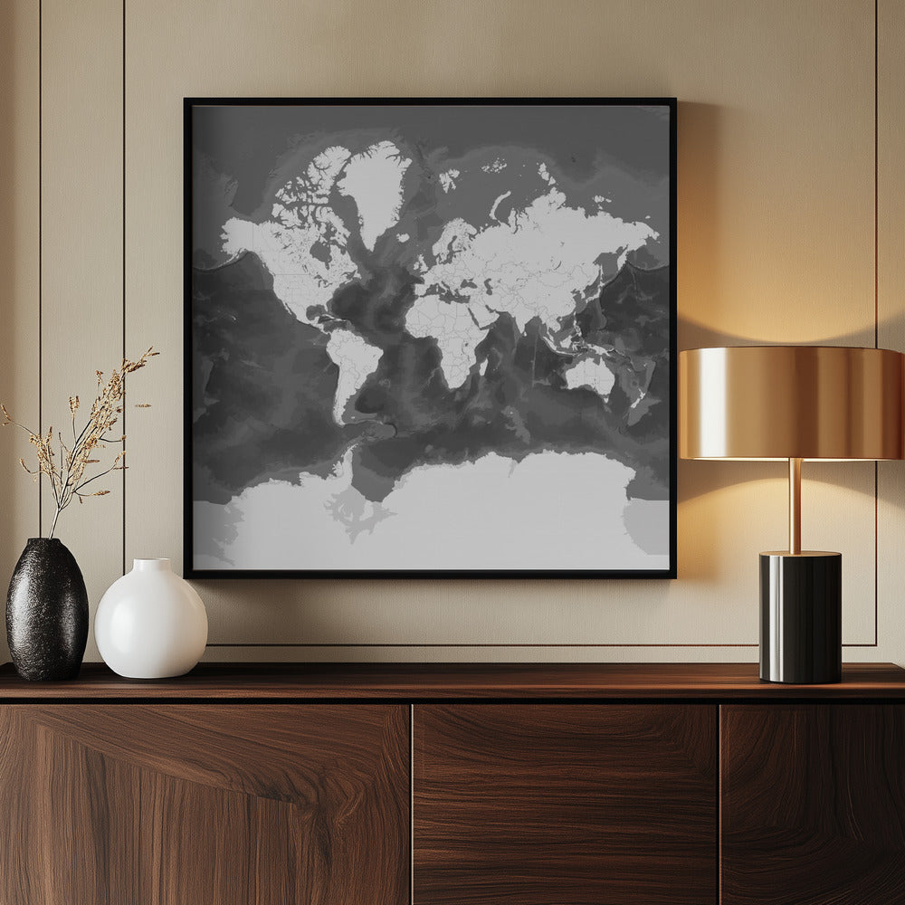 Olson world map Poster