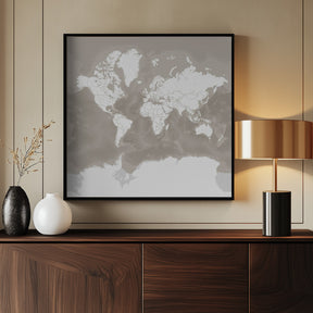 Orien world map Poster