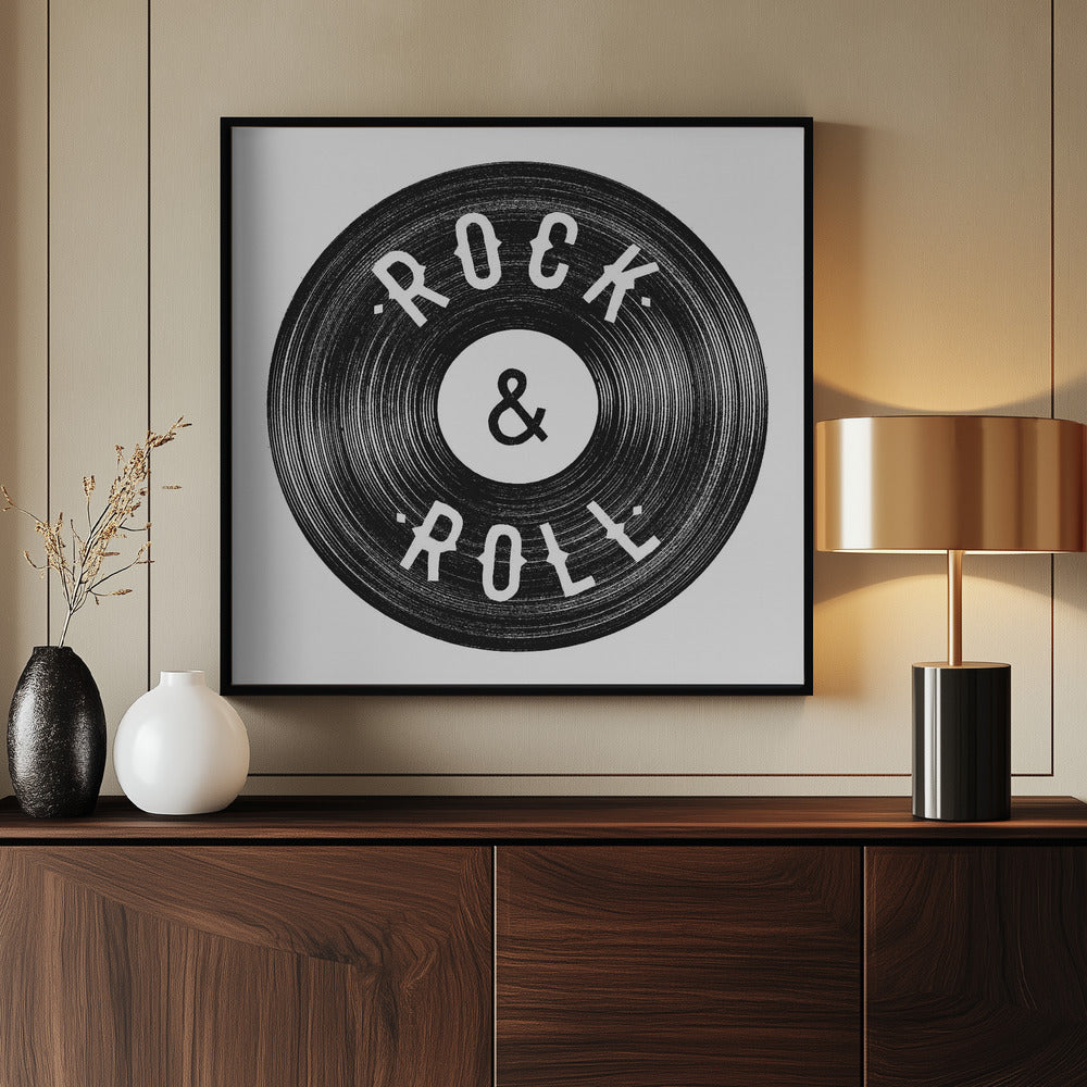 Rock Roll Print Poster