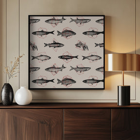 Fish In Geometrics Nº1 Poster