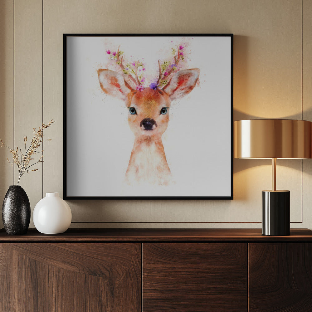 Baby Deer Poster