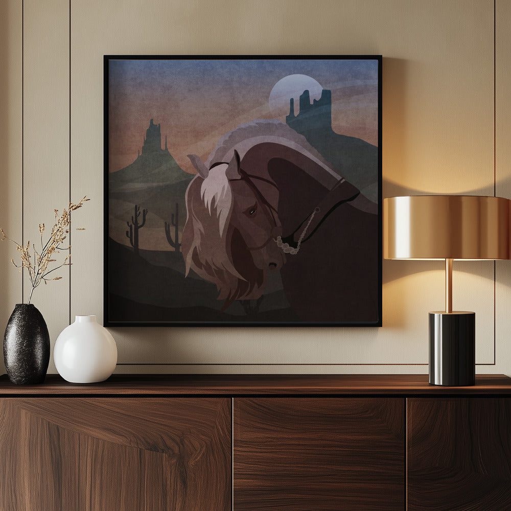 Cowboy Horse Poster