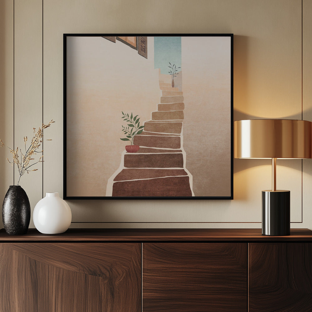 Morocco Stairs Poster