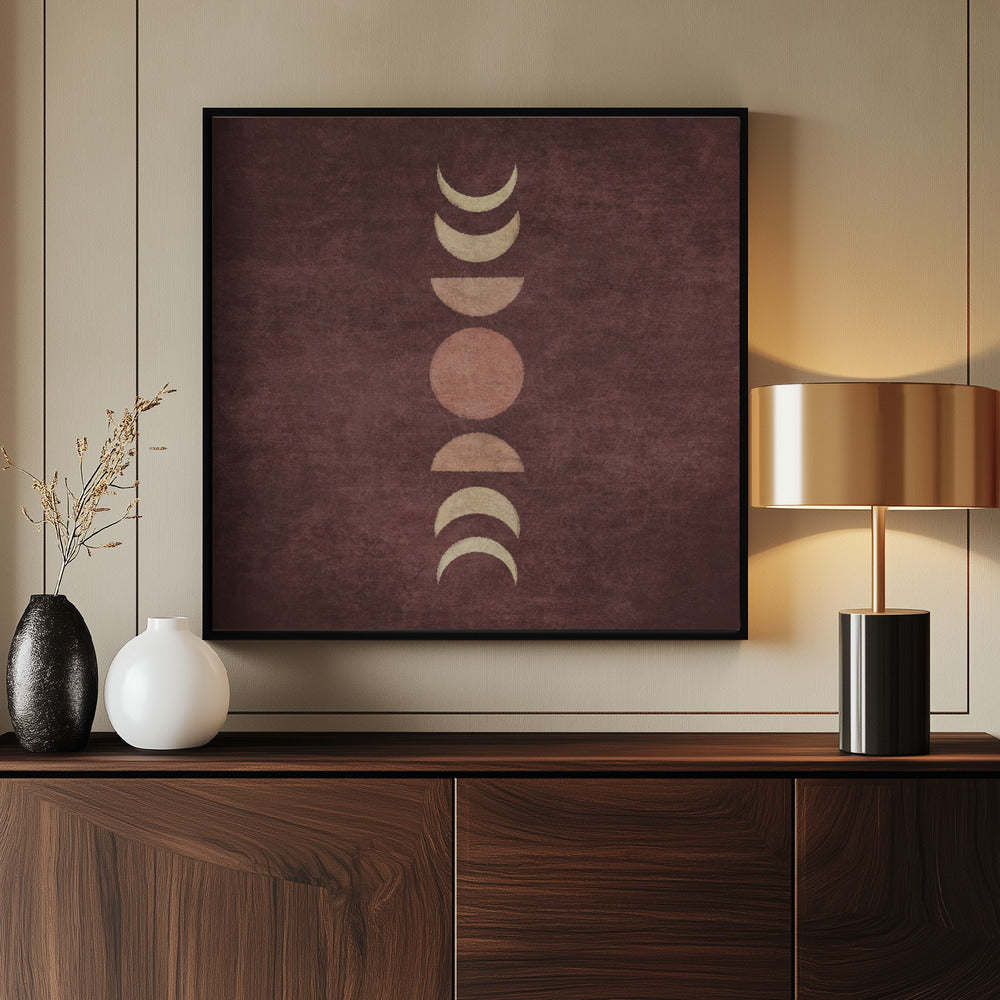 Visne Moon Phases Poster