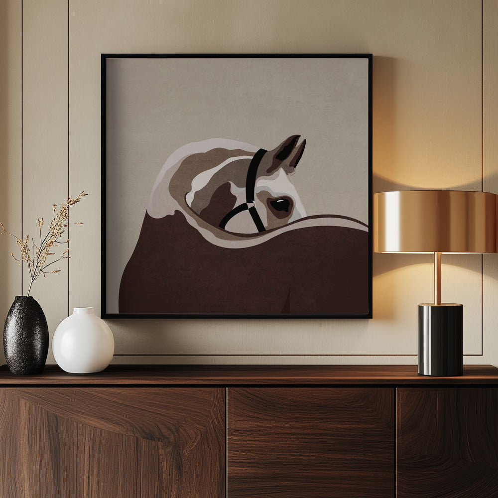 Boho Western Horse Poster