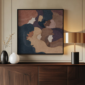 Abstract Women Poster