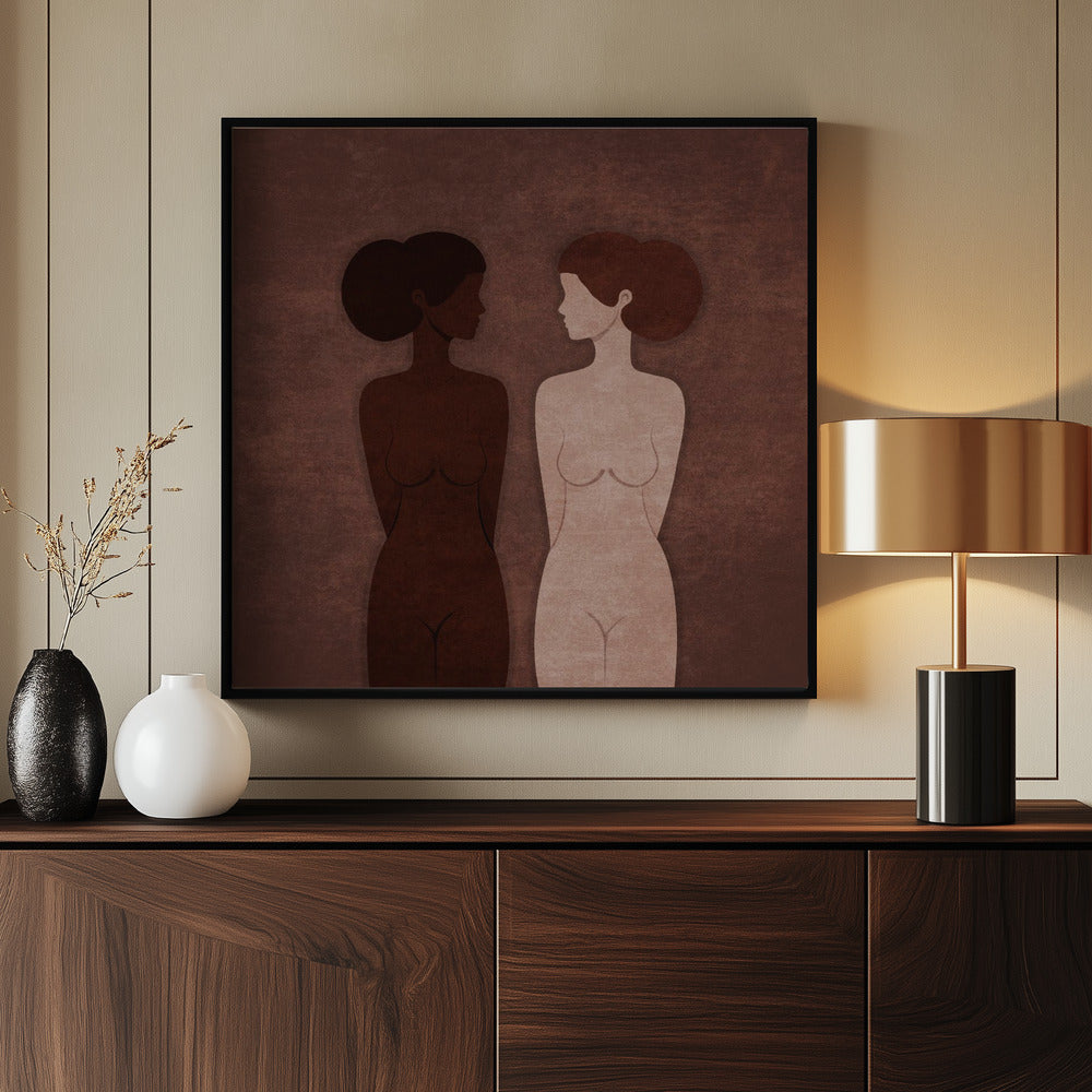 Absctract Terra Women Couples Poster