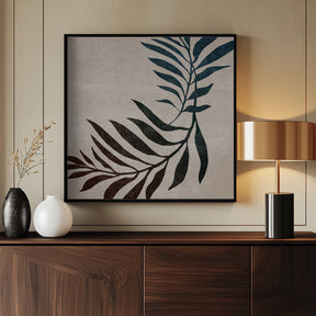 Twisted Palm Leaf Poster