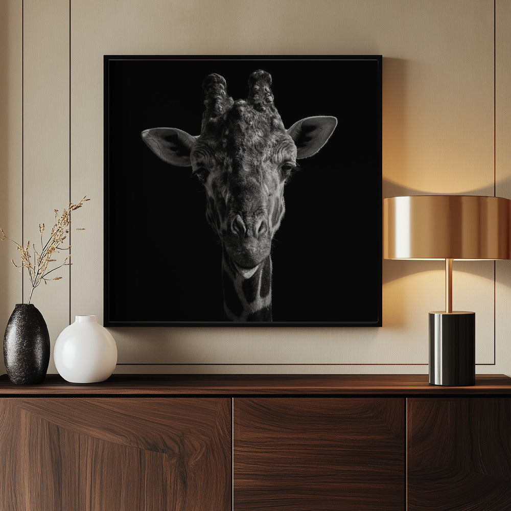 Cheeky Giraffe Poster