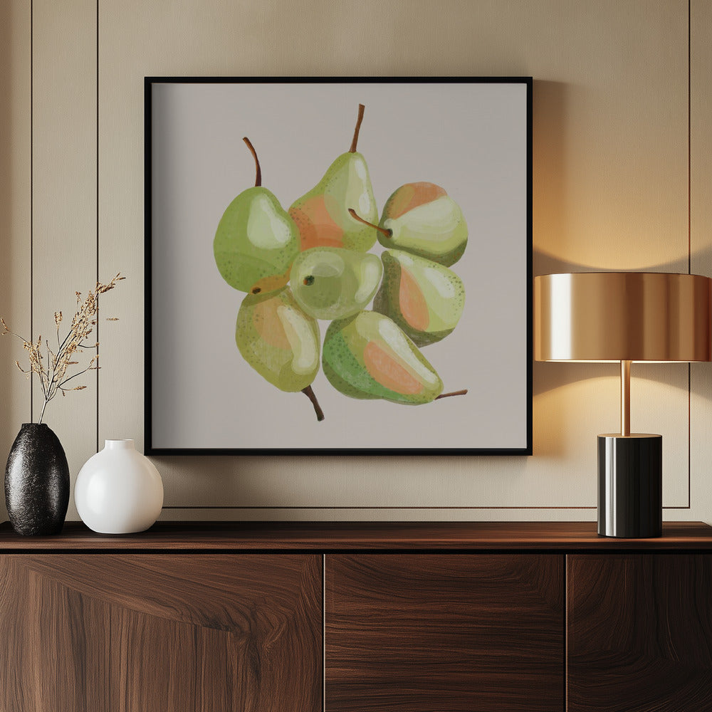 Seven pears Poster