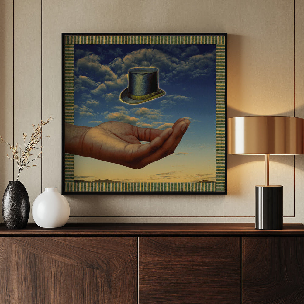 FLOATING HAT Poster