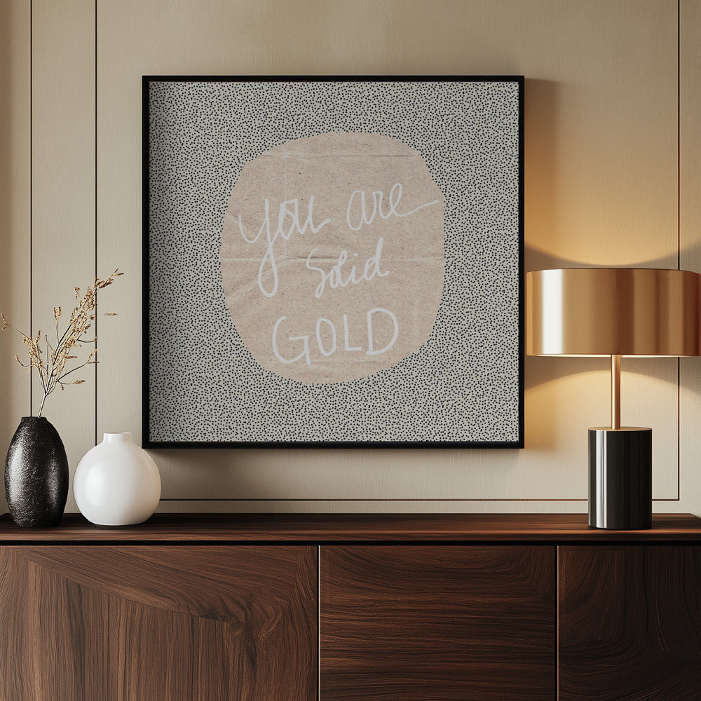 Solid Gold Poster