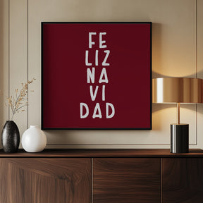 Simple feliz Navidad Poster