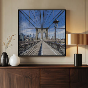 NEW YORK CITY Brooklyn Bridge Poster