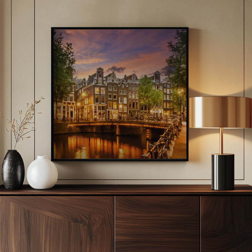 AMSTERDAM Idyllic impression from Singel Poster