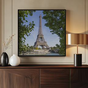 PARIS Eiffel Tower &amp; River Seine Poster