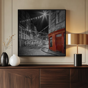 Charming evening impression at West Bow, Victoria Street - Colorkey Poster