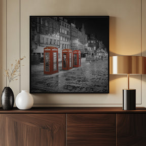 Evening impression of the Royal Mile in Edinburgh - Colorkey Poster