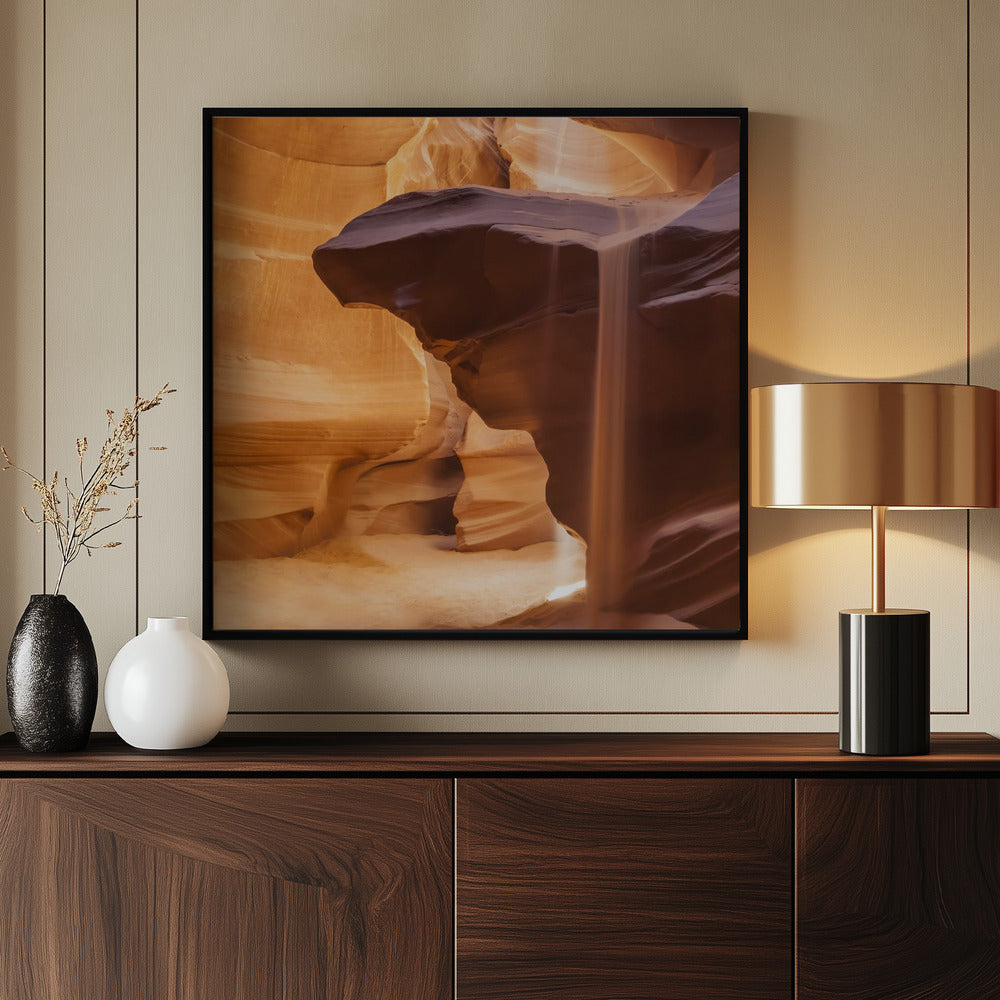 ANTELOPE CANYON Pouring Sand Poster