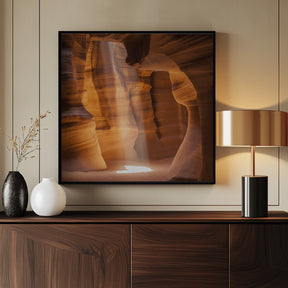 ANTELOPE CANYON Lightbeam Poster