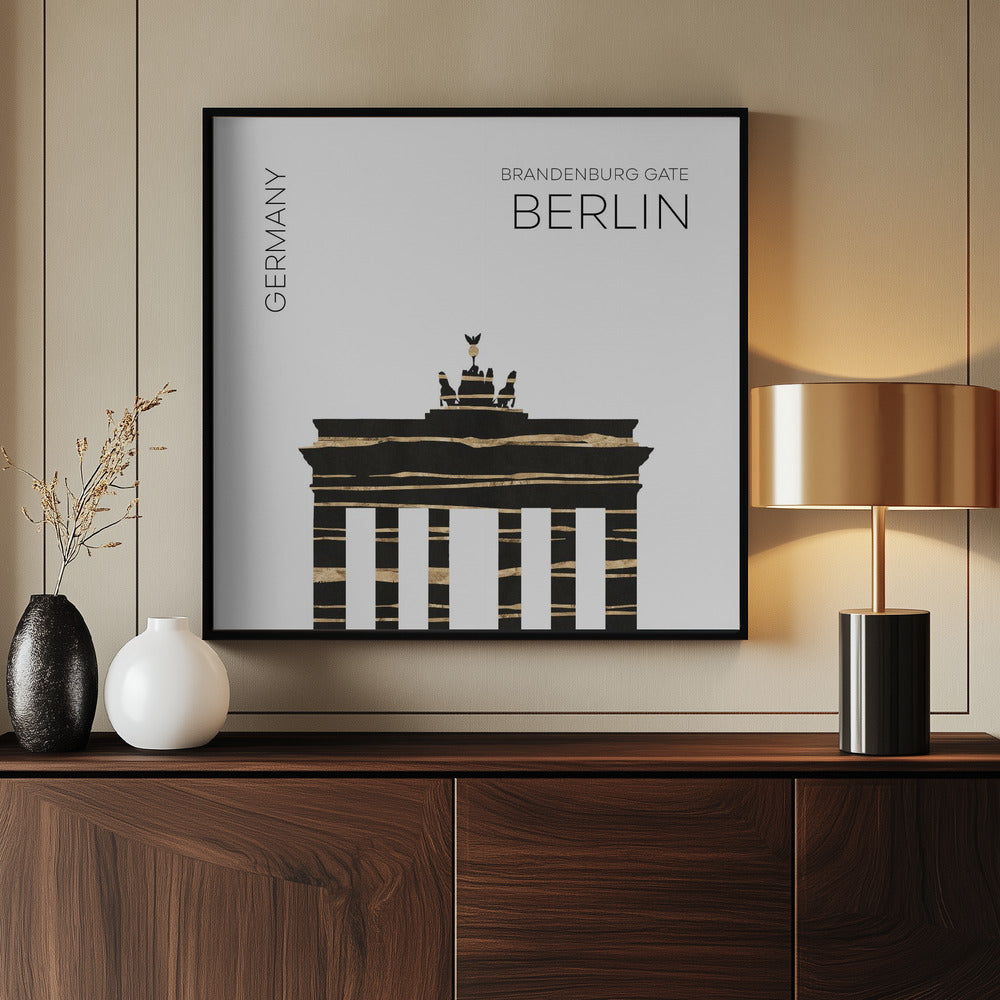 Urban Art BERLIN Brandenburg Gate Poster