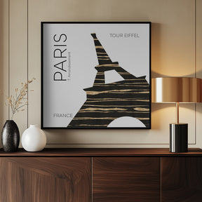 Urban Art PARIS Eiffel Tower Poster