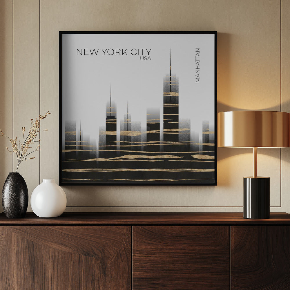 Urban Art NYC Skyline Poster