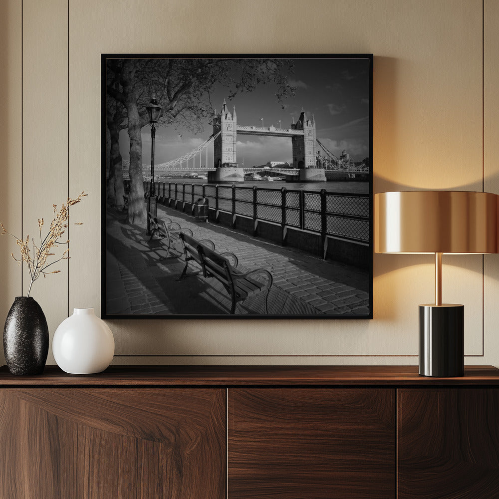 LONDON Thames Riverside &amp; Tower Bridge Poster