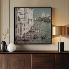 VENICE Canal Grande with Santa Maria della Salute | urban vintage style Poster