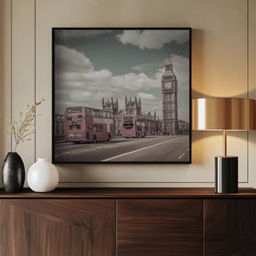 Typical London | urban vintage style Poster