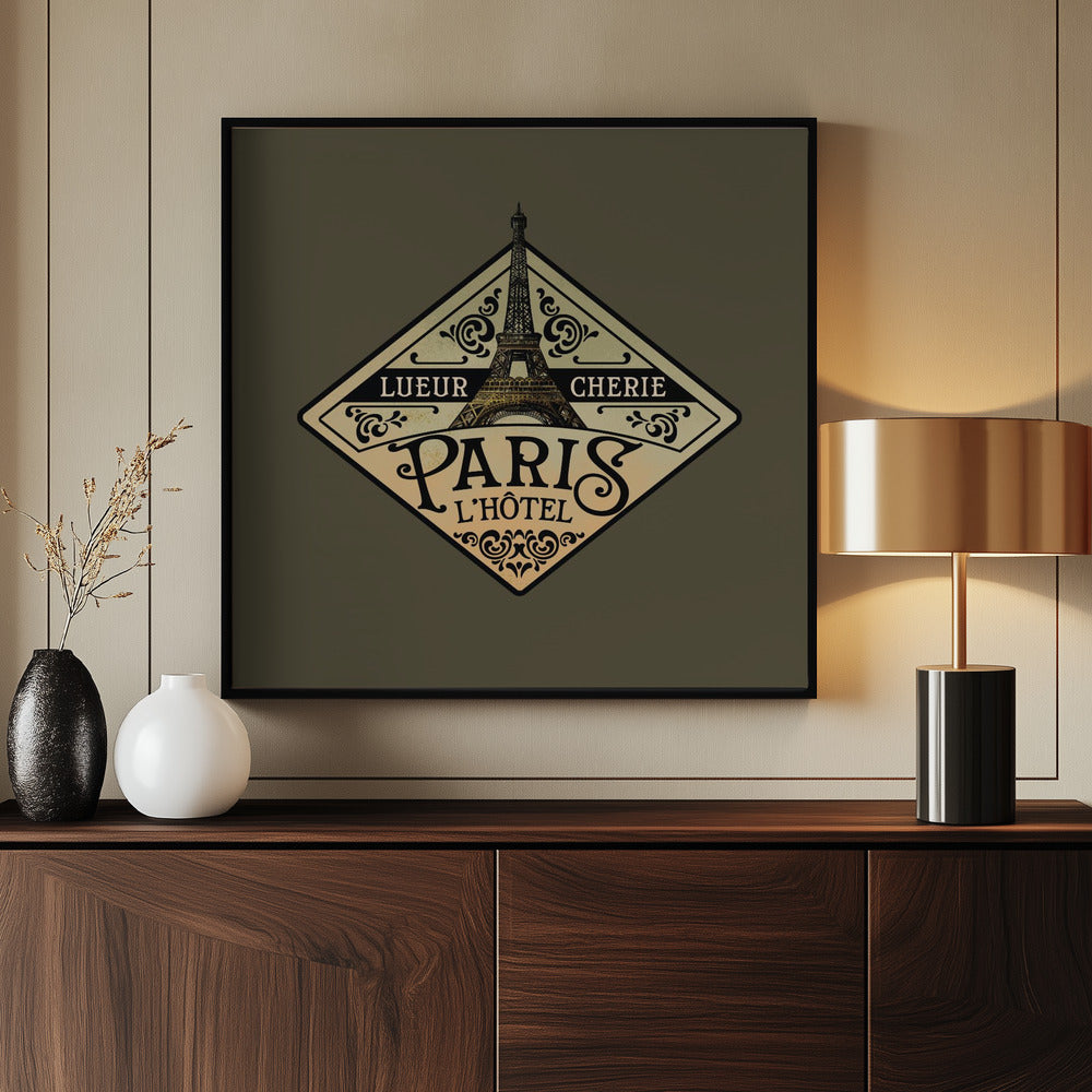 Lueur Cherie Hotel Paris Poster