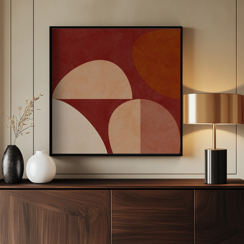 Autumn Mid Century Earthy Poster