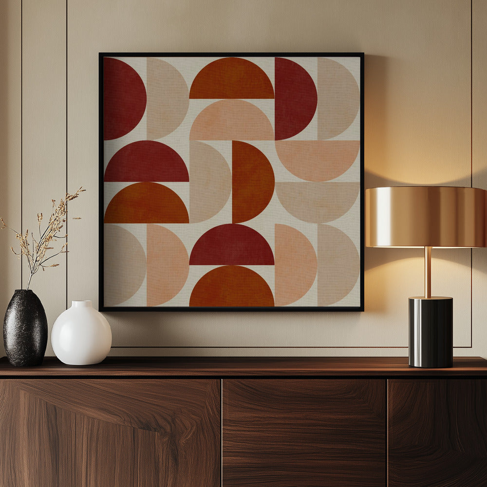 Autumn Mid Century Earthy 6 Poster