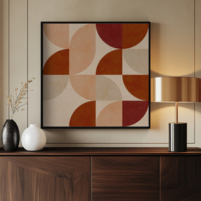 Autumn Mid Century Earthy Poster