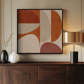 Autumn Mid Century Earthy 4 Poster