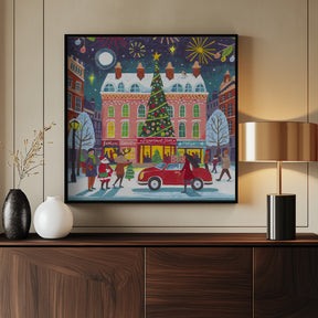 Christmas Shopping in the City Poster